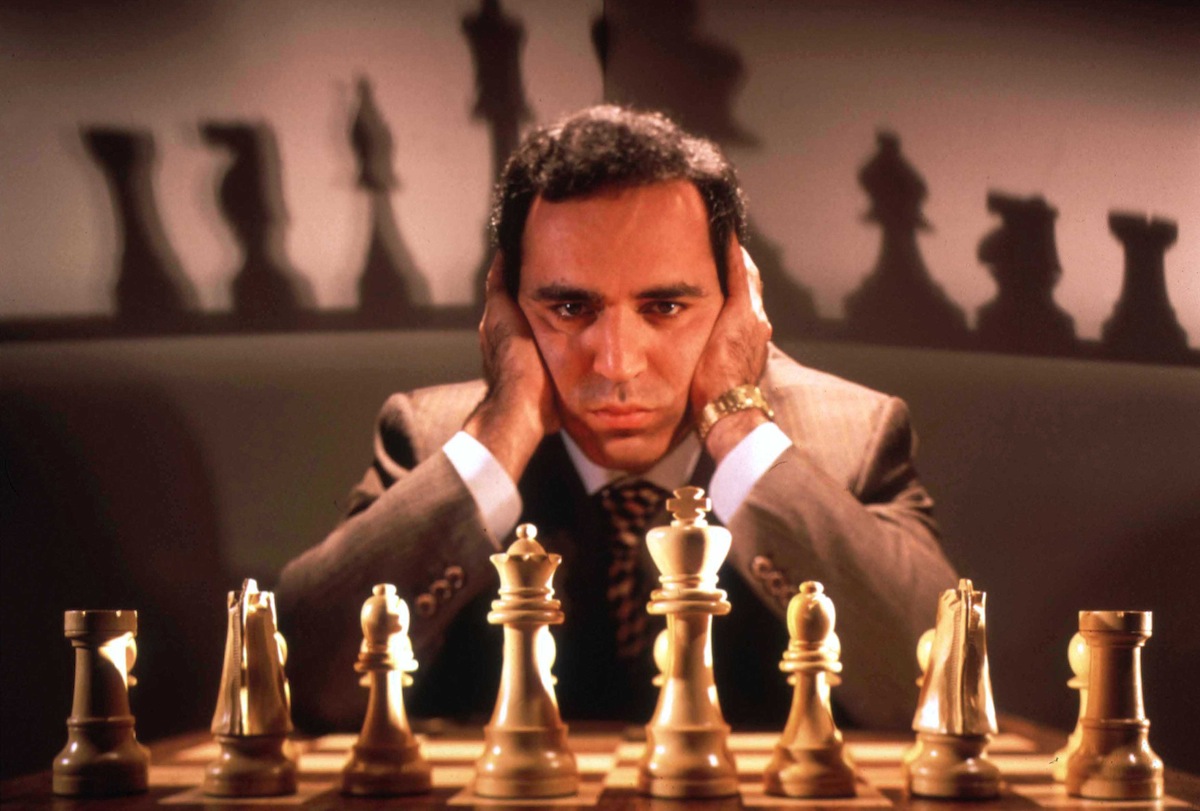 Competidores das Olimpíadas de xadrez: Garry Kasparov, José Raúl